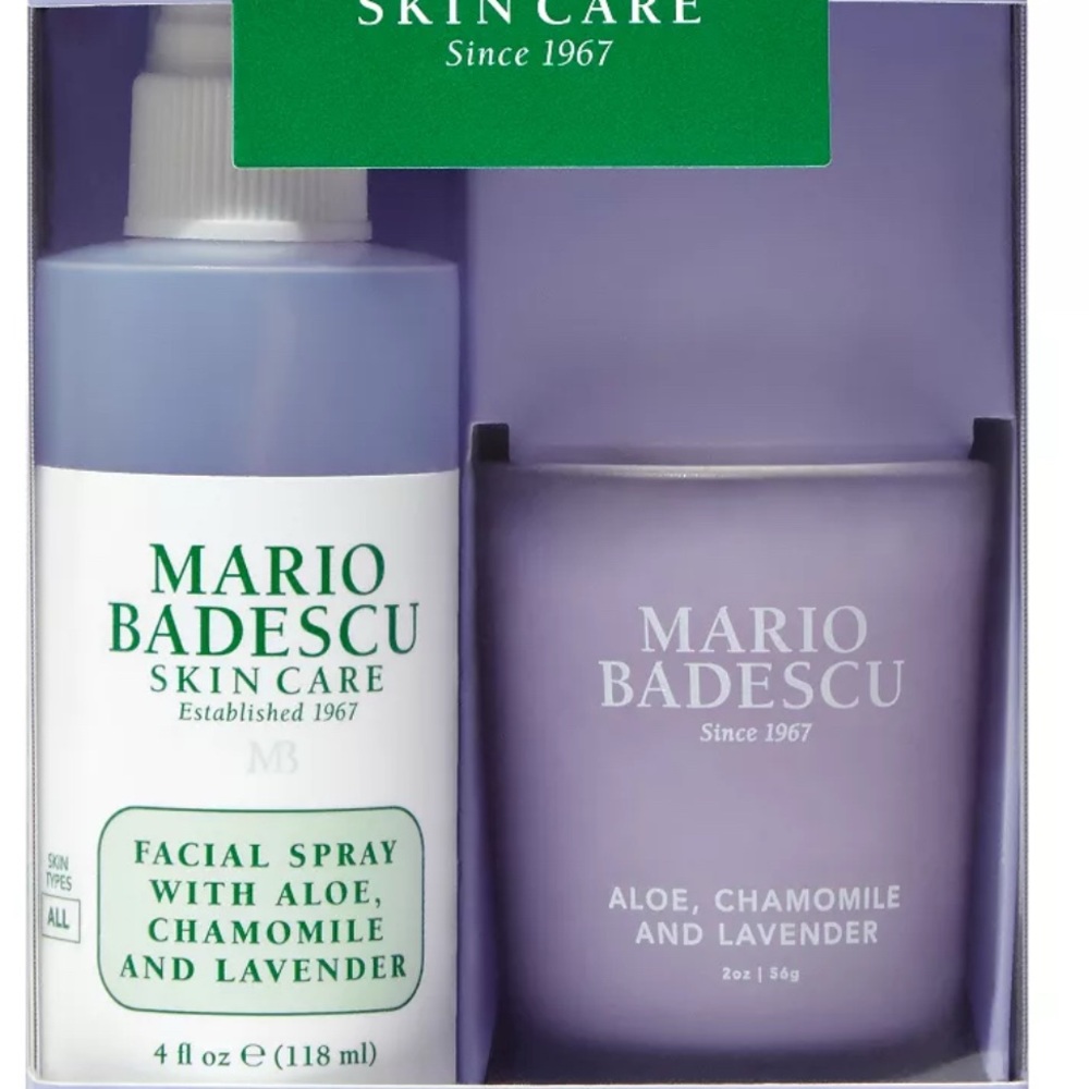 Mario Badescu Lavender Facial Spray and Candle Duo